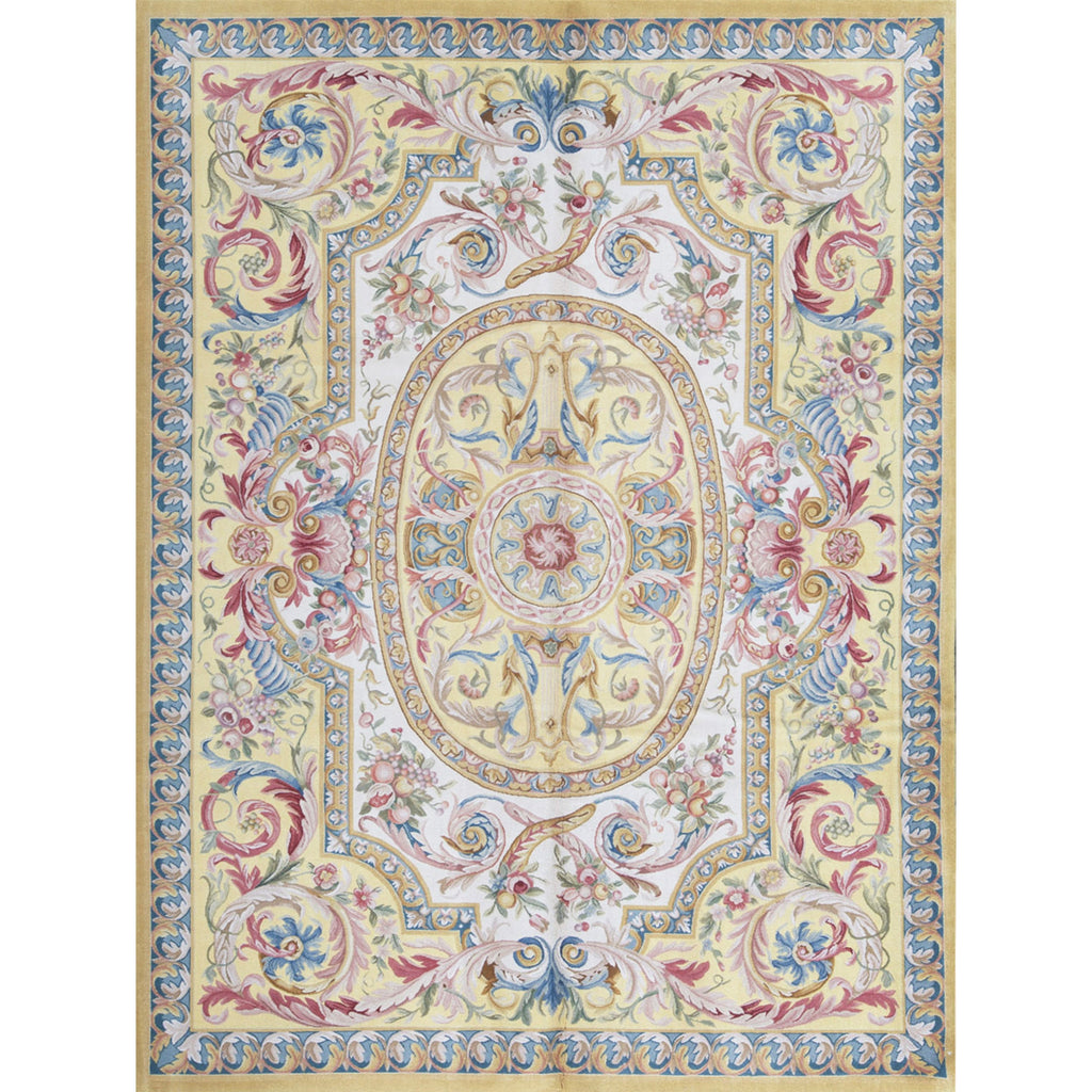 RENAISSANCE SAVONNERIE S-25Y IVORY / GOLD 7'6" X 10'1"