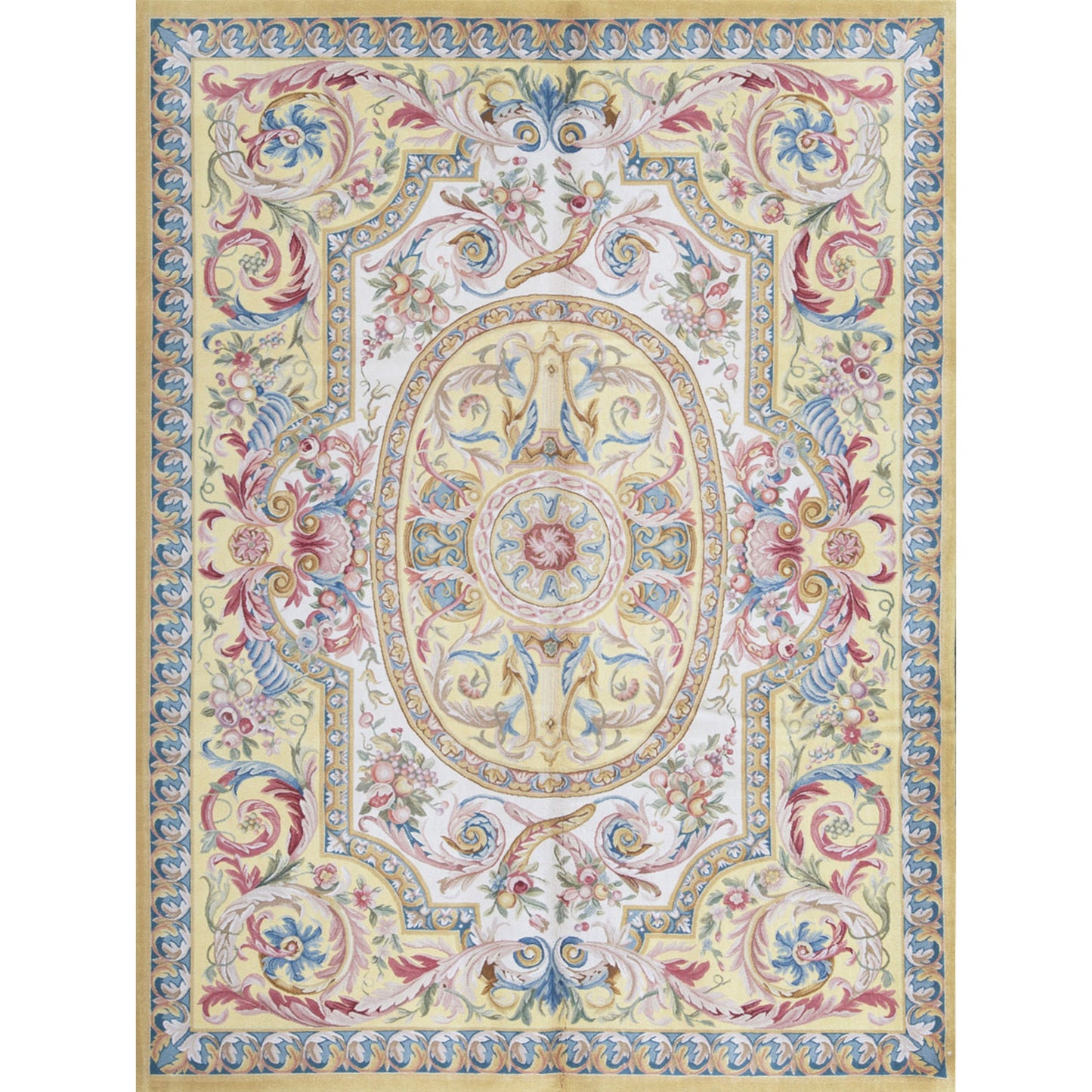 RENAISSANCE SAVONNERIE S-25Y IVORY / GOLD 7'6" X 10'1"