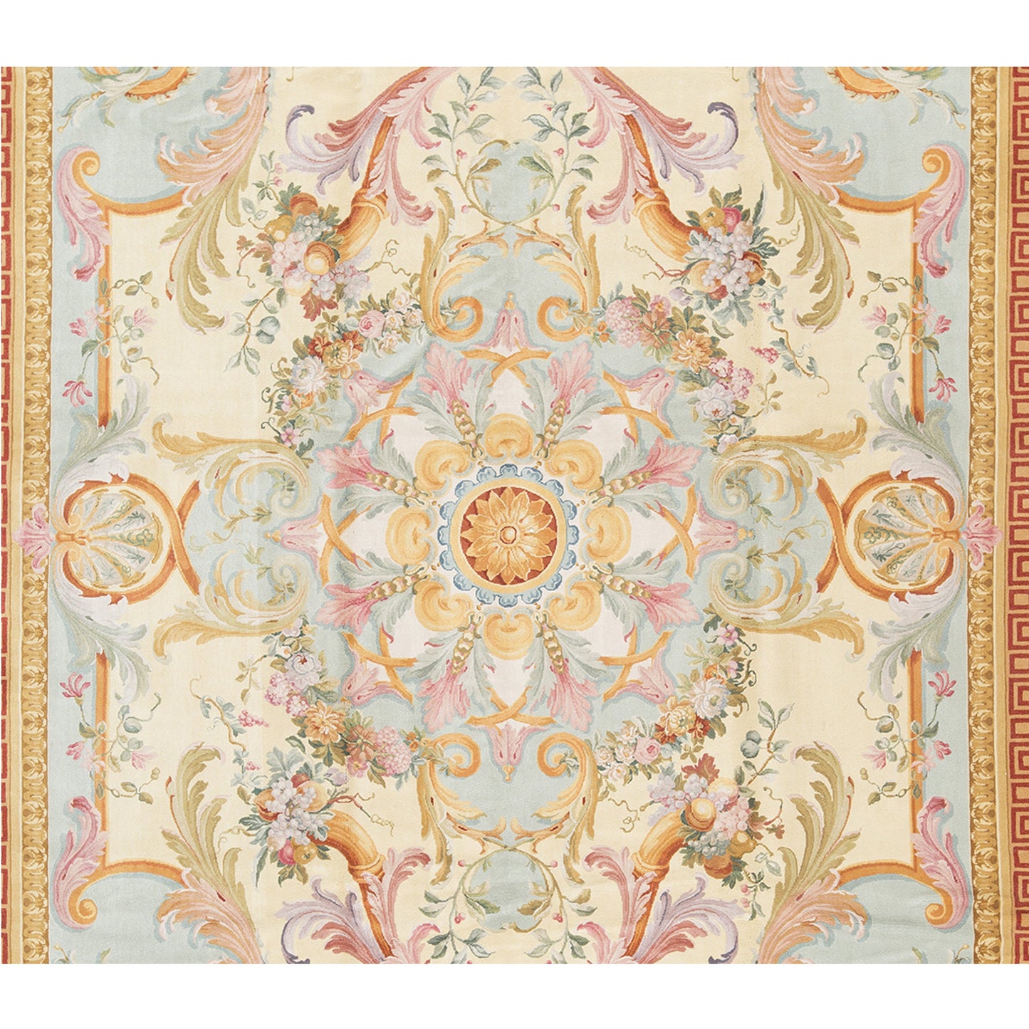 RENAISSANCE SAVONNERIE S-115 IVORY / LIGHT BLUE 10' X 14'1"