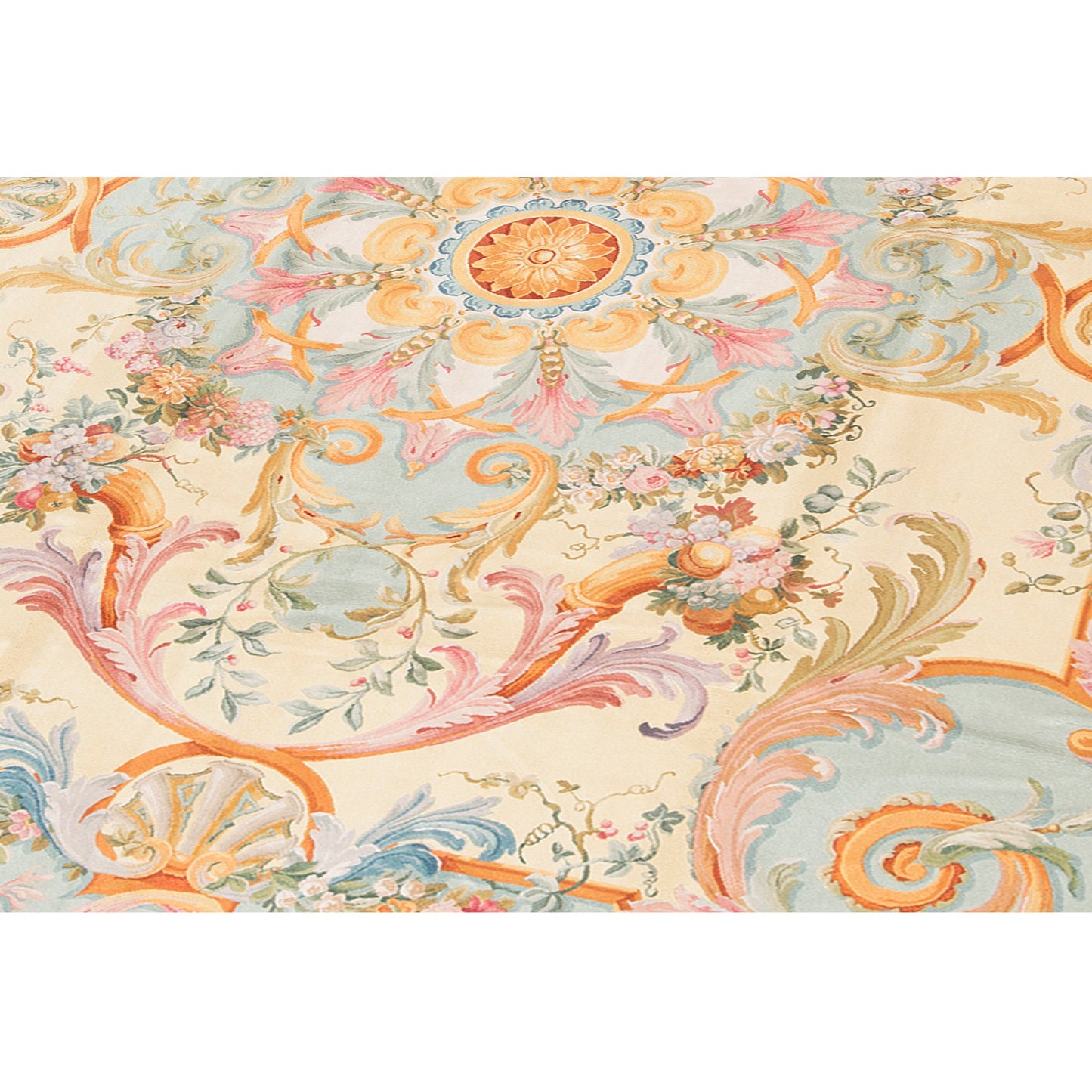 RENAISSANCE SAVONNERIE S-115 IVORY / LIGHT BLUE 10' X 14'1"