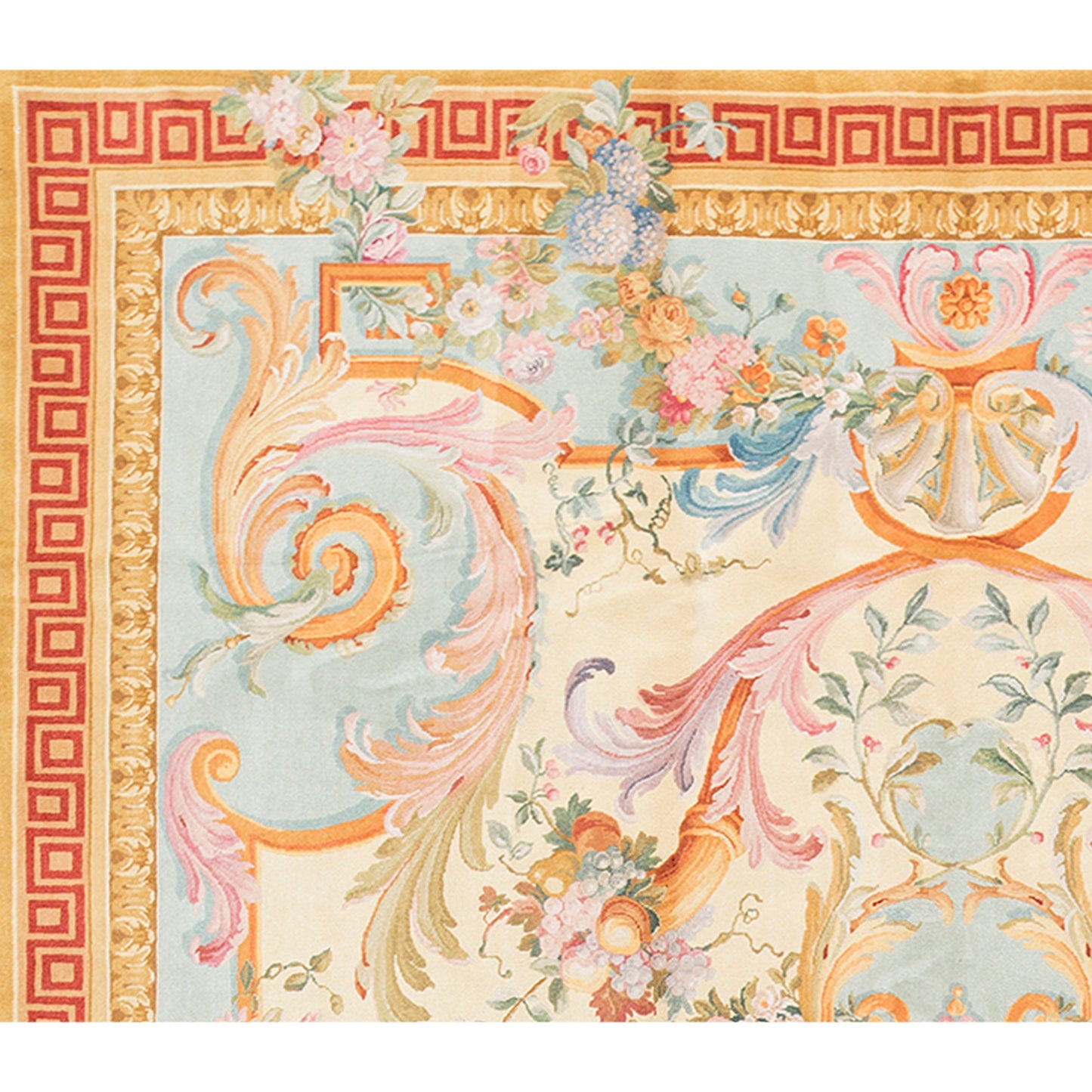 RENAISSANCE SAVONNERIE S-115 IVORY / LIGHT BLUE 10' X 14'1"