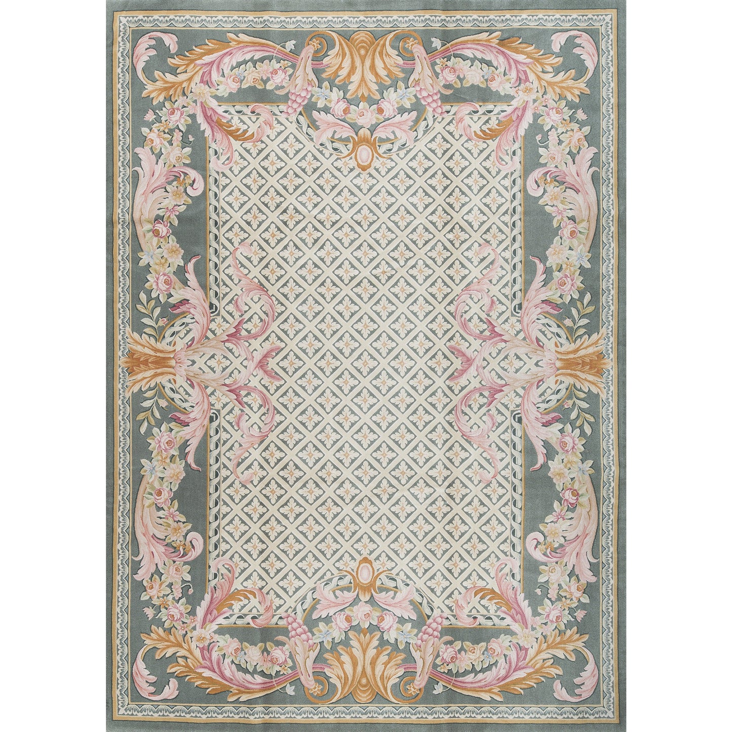 RENAISSANCE SAVONNERIE S209G GREEN / GREEN 10'1" X 14'