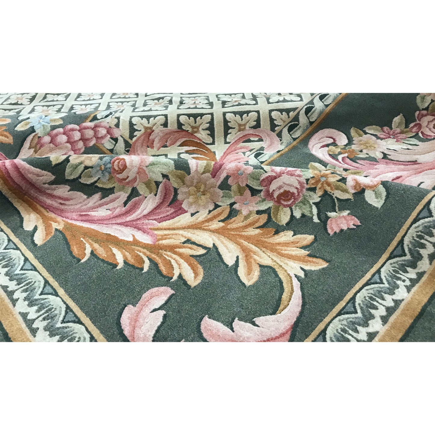 RENAISSANCE SAVONNERIE S209G GREEN / GREEN 10'1" X 14'