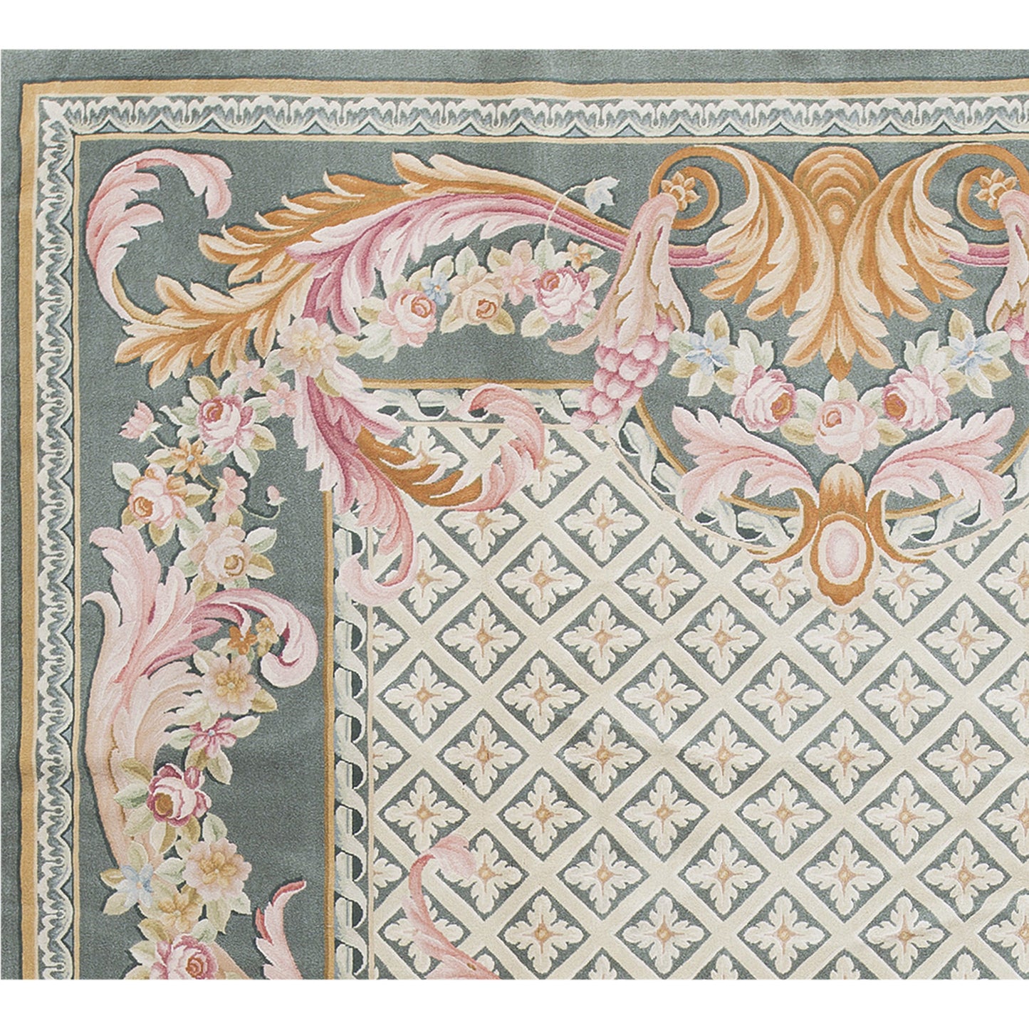 RENAISSANCE SAVONNERIE S209G GREEN / GREEN 10'1" X 14'