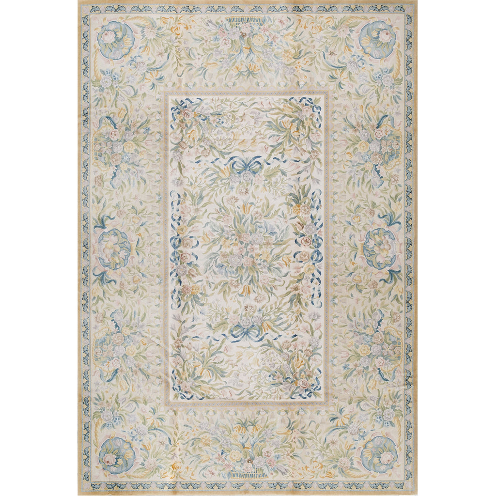 RENAISSANCE SAVONNERIE S145I IVORY / BEIGE 9'10" X 14'