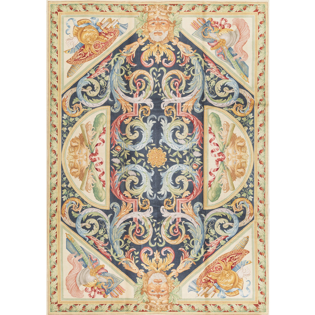 RENAISSANCE SAVONNERIE S197N NAVY / IVORY 10'1" X 14'2"