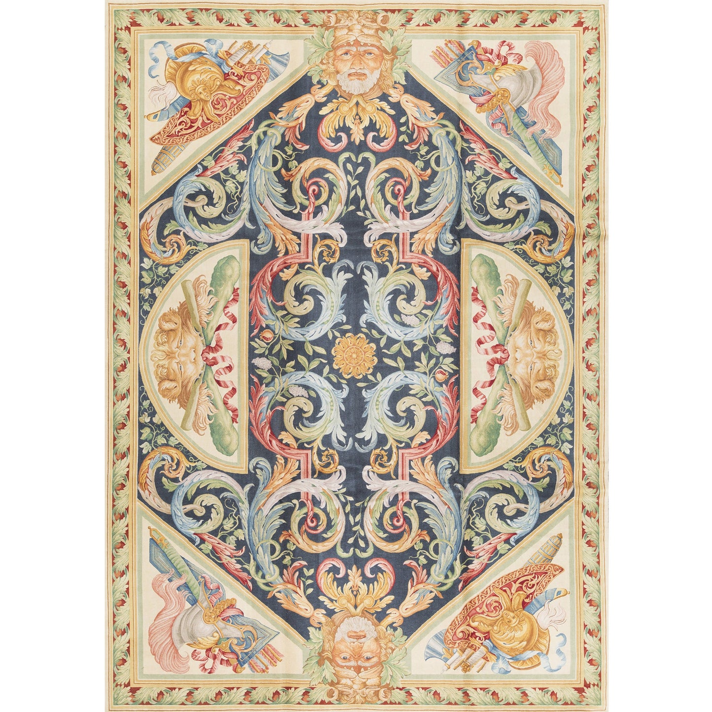 RENAISSANCE SAVONNERIE S197N NAVY / IVORY 10'1" X 14'2"