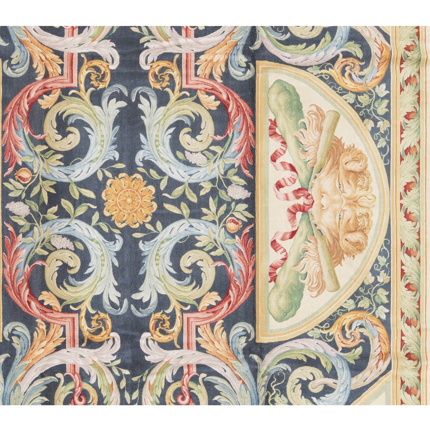RENAISSANCE SAVONNERIE S197N NAVY / IVORY 10'1" X 14'2"