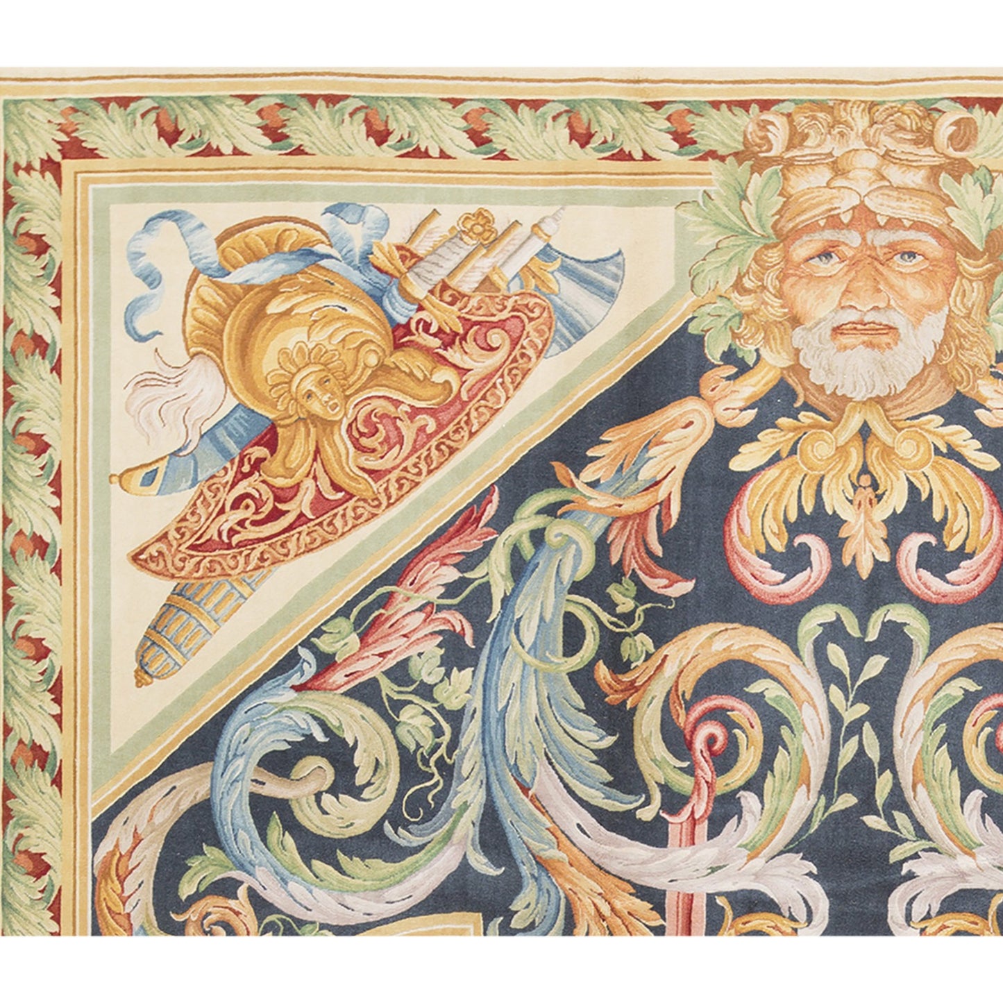 RENAISSANCE SAVONNERIE S197N NAVY / IVORY 10'1" X 14'2"