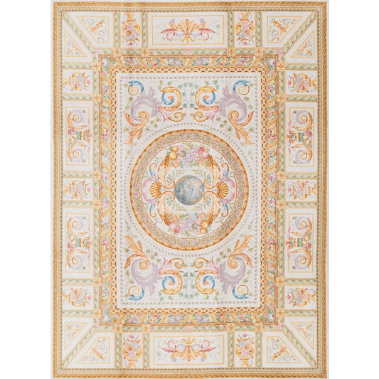 RENAISSANCE SAVONNERIE S196I IVORY / BEIGE 9'1" X 12'1"