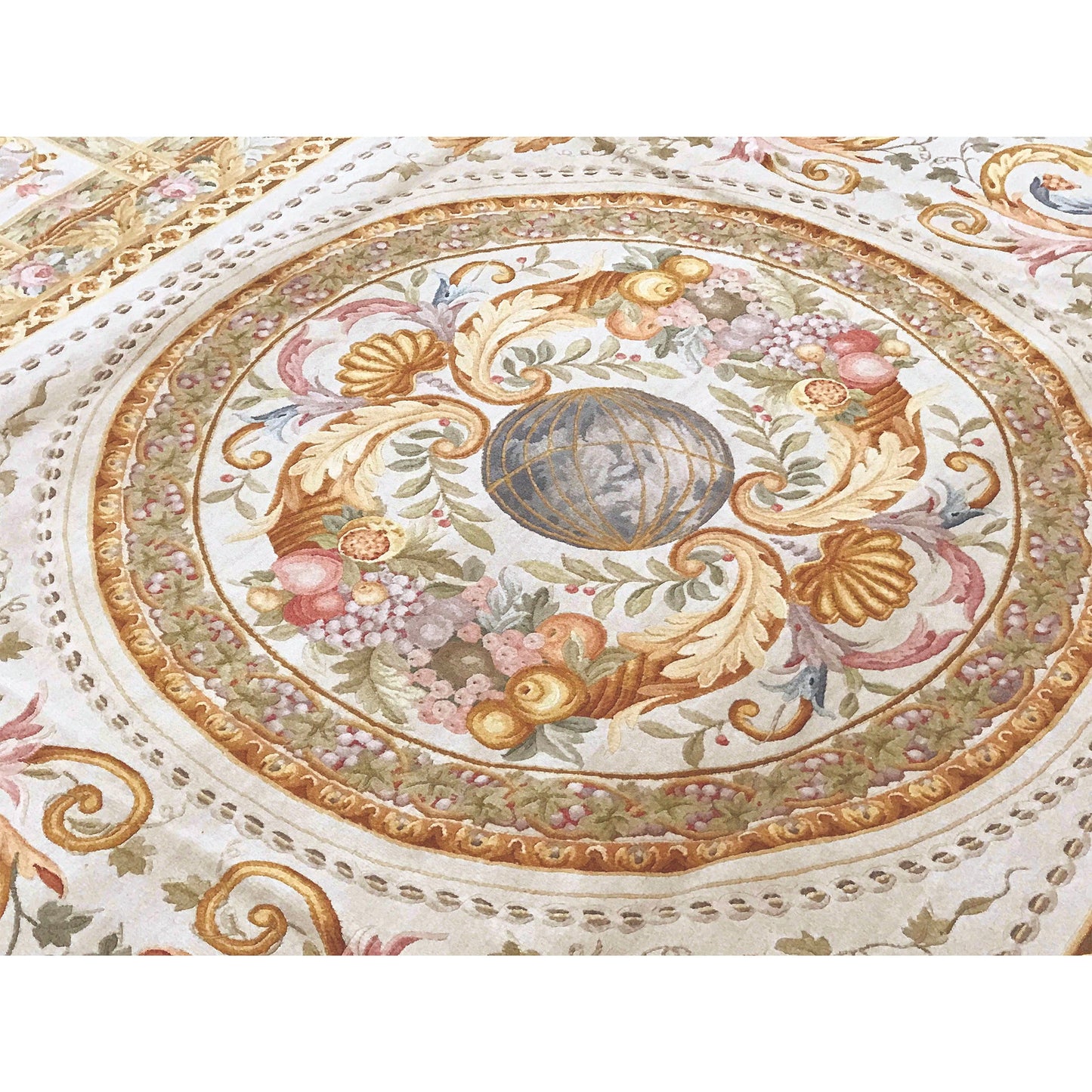 RENAISSANCE SAVONNERIE S196I IVORY / BEIGE 9'1" X 12'1"