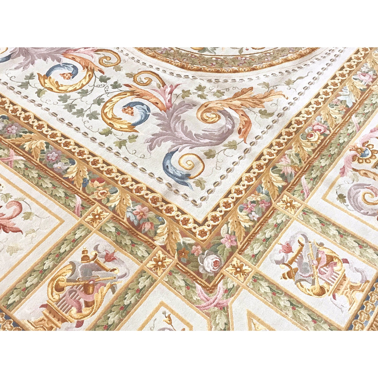 RENAISSANCE SAVONNERIE S196I IVORY / BEIGE 9'1" X 12'1"