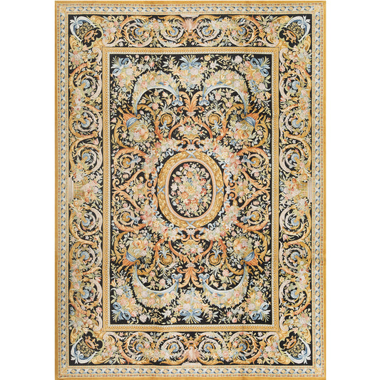 RENAISSANCE SAVONNERIE S193B BLACK 10' X 14'