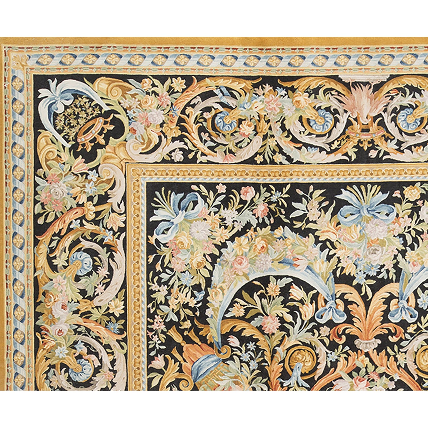 RENAISSANCE SAVONNERIE S193B BLACK 10' X 14'