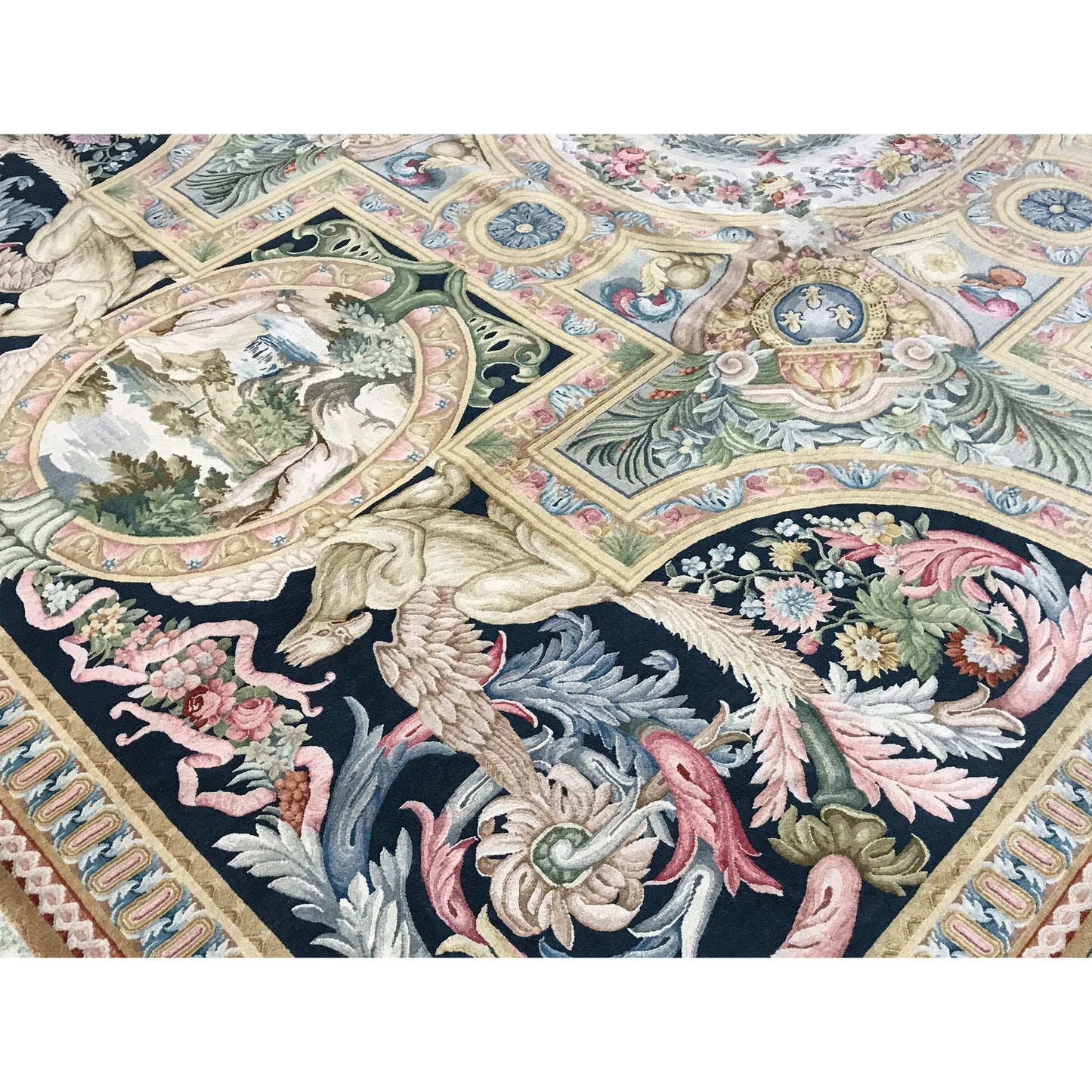 RENAISSANCE SAVONNERIE S179N GOLD / NAVY 9'11" X 14'1"