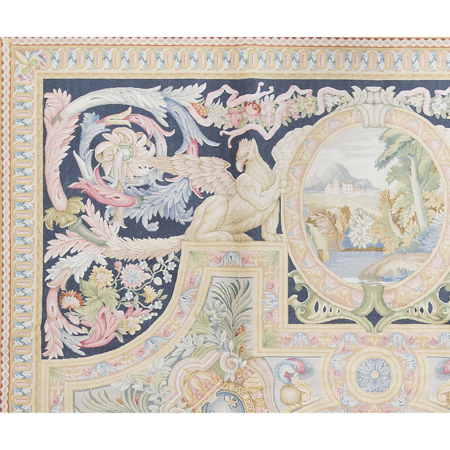 RENAISSANCE SAVONNERIE S179N GOLD / NAVY 9'11" X 14'1"