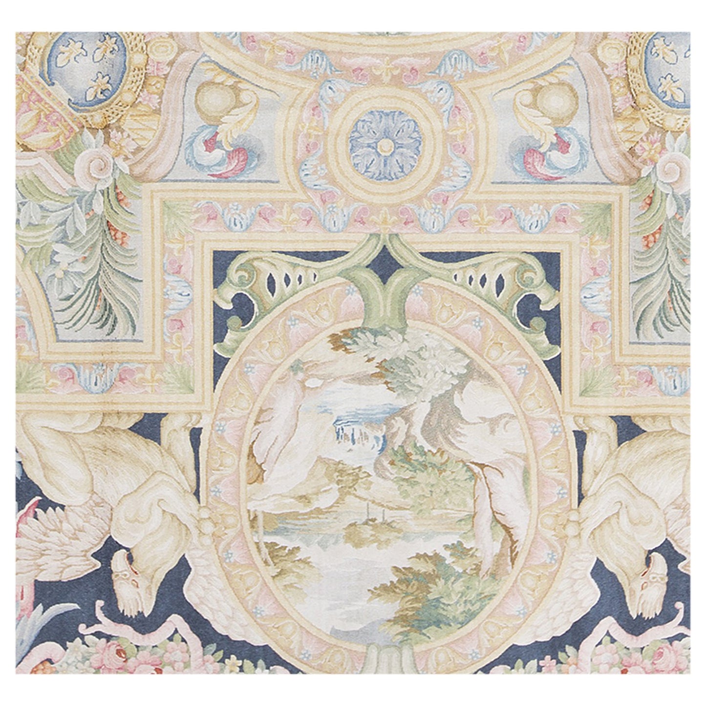RENAISSANCE SAVONNERIE S179N GOLD / NAVY 9'11" X 14'1"