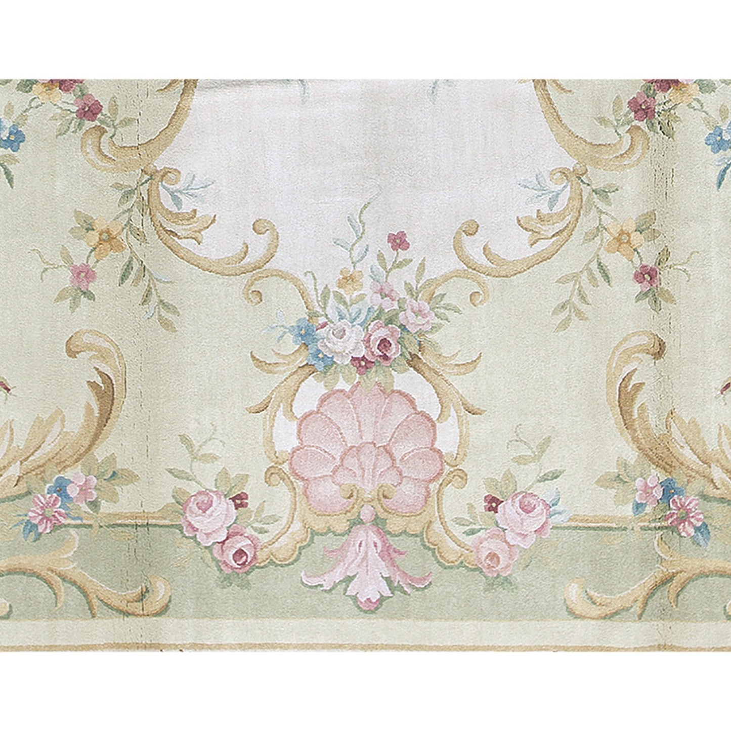 RENAISSANCE SAVONNERIE S146G IVORY / GREEN 10' X 14'