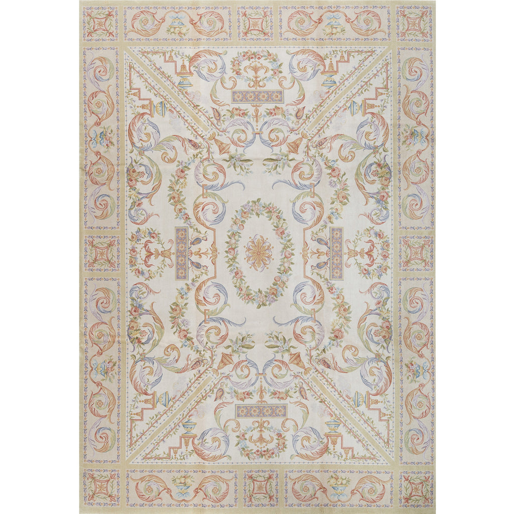 RENAISSANCE SAVONNERIE S-156 IVORY / BEIGE 10'1" X 14'1"