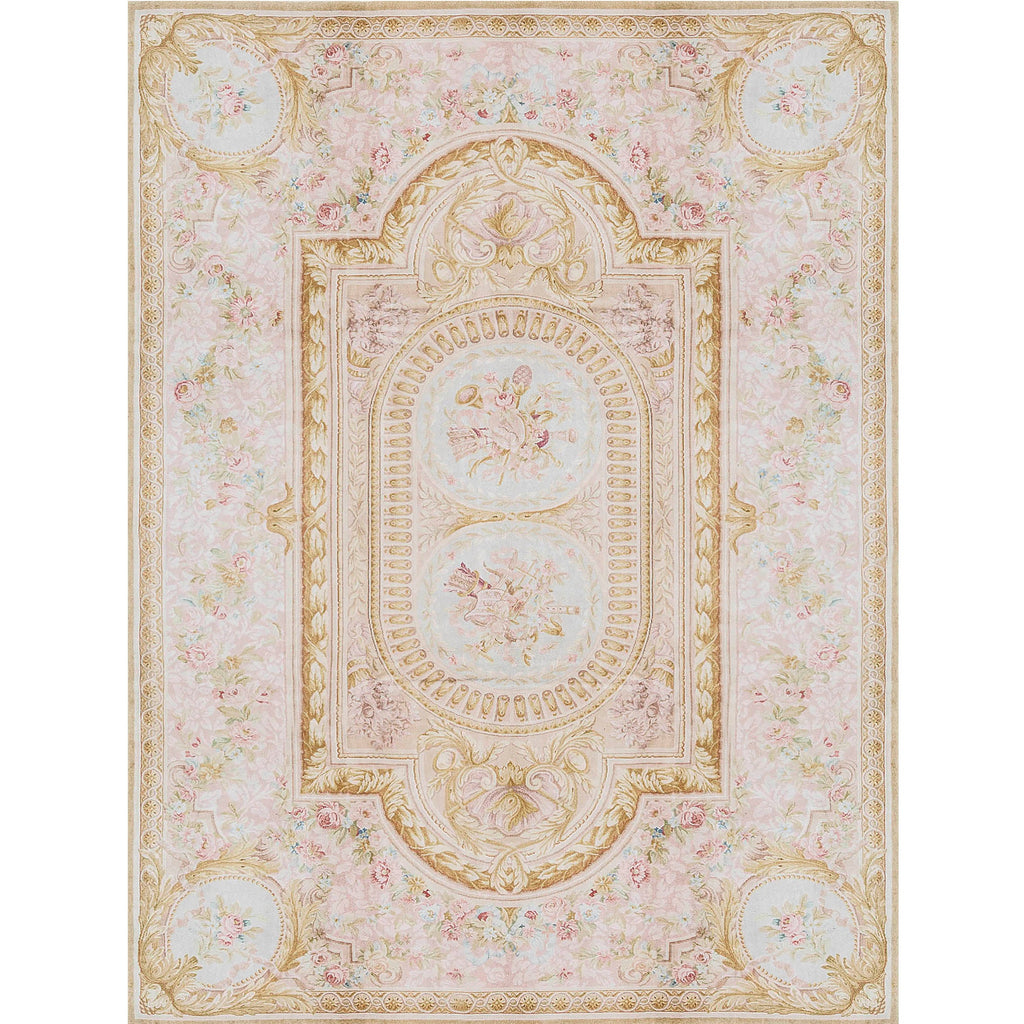 RENAISSANCE SAVONNERIE S-151 BEIGE / GOLD 9' X 12'10"
