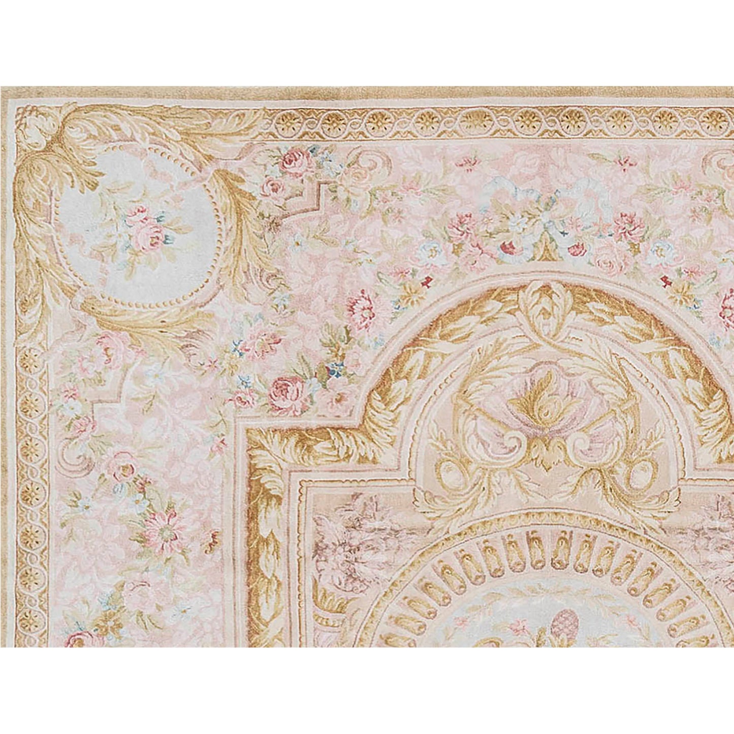 RENAISSANCE SAVONNERIE S-151 BEIGE / GOLD 9' X 12'10"