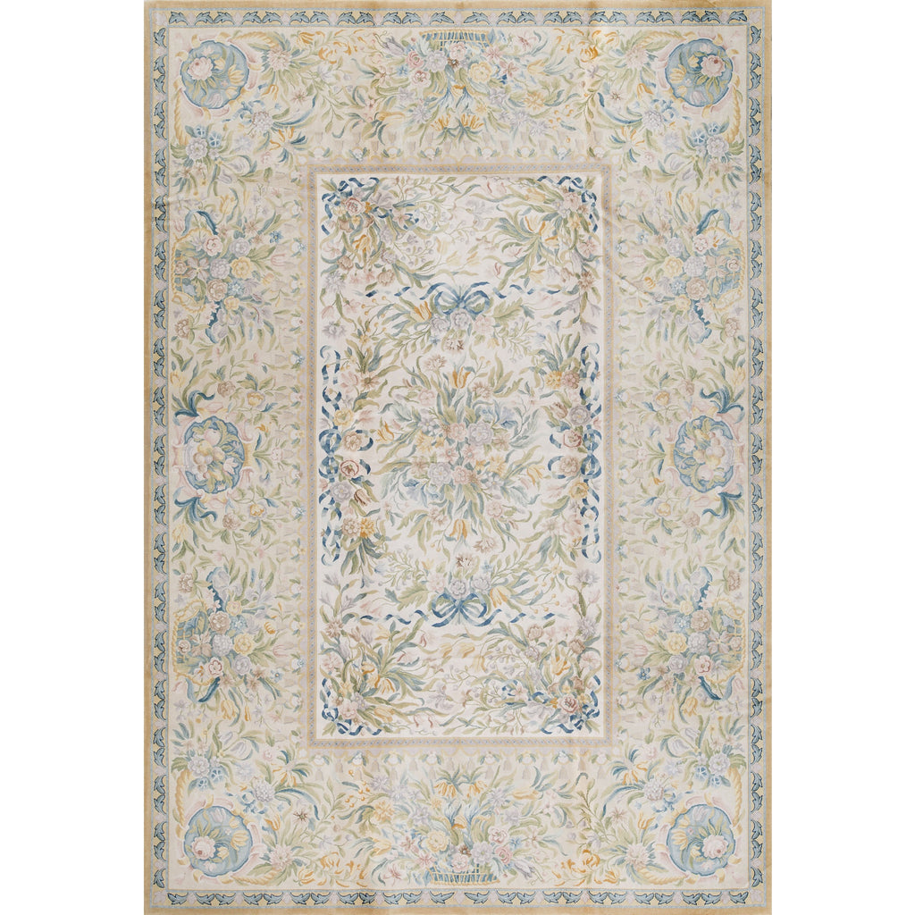 RENAISSANCE SAVONNERIE S145I IVORY / BEIGE 9'10" X 14'