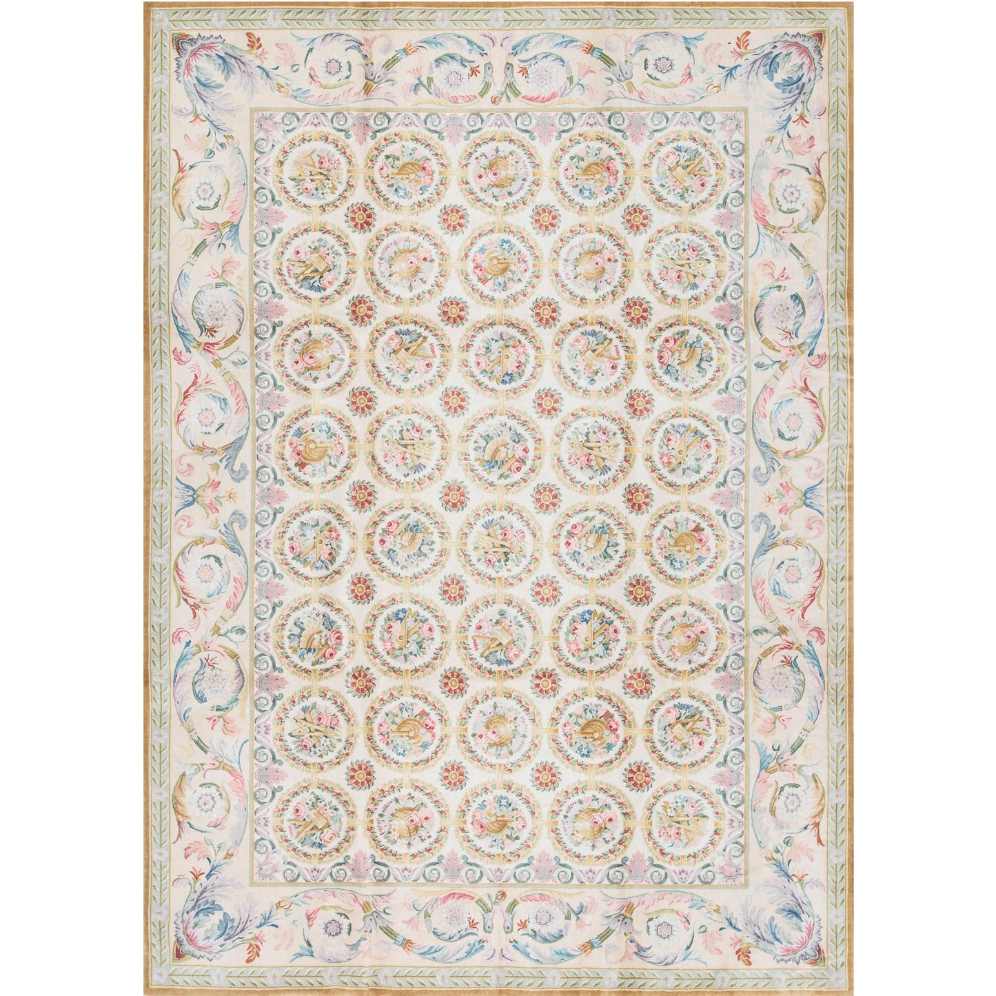 RENAISSANCE SAVONNERIE S-188 IVORY 10' X 14'
