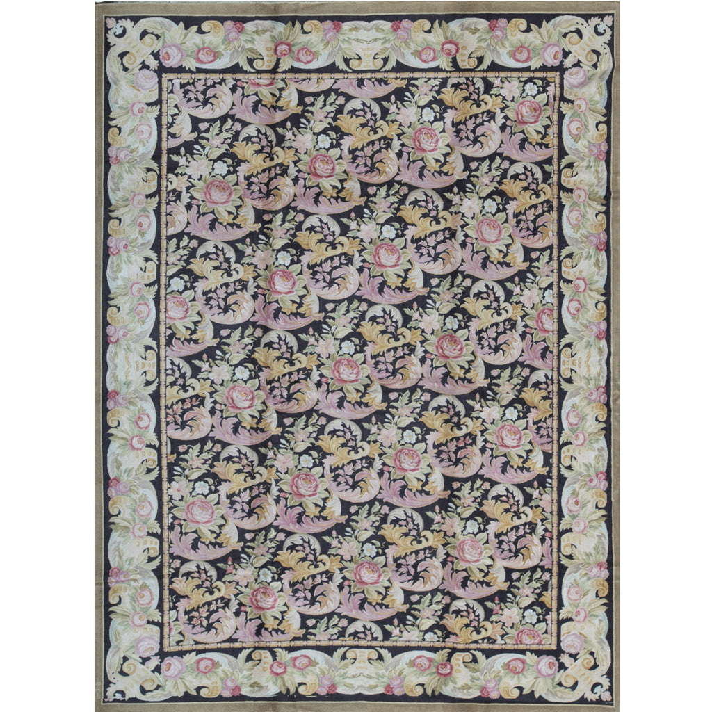 RENAISSANCE SAVONNERIE SAVON BLACK / BLACK 10' X 14'1"