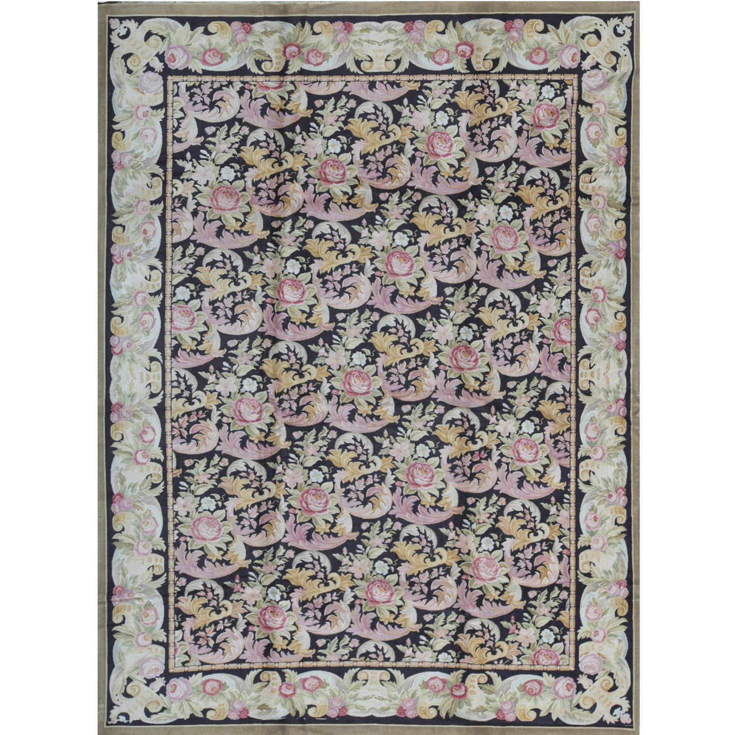 RENAISSANCE SAVONNERIE SAVON BLACK / BLACK 10' X 14'1"
