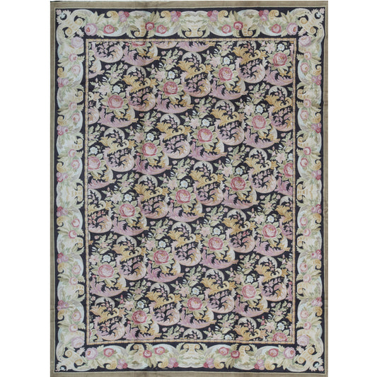 RENAISSANCE SAVONNERIE SAVON BLACK / BLACK 10' X 14'1"