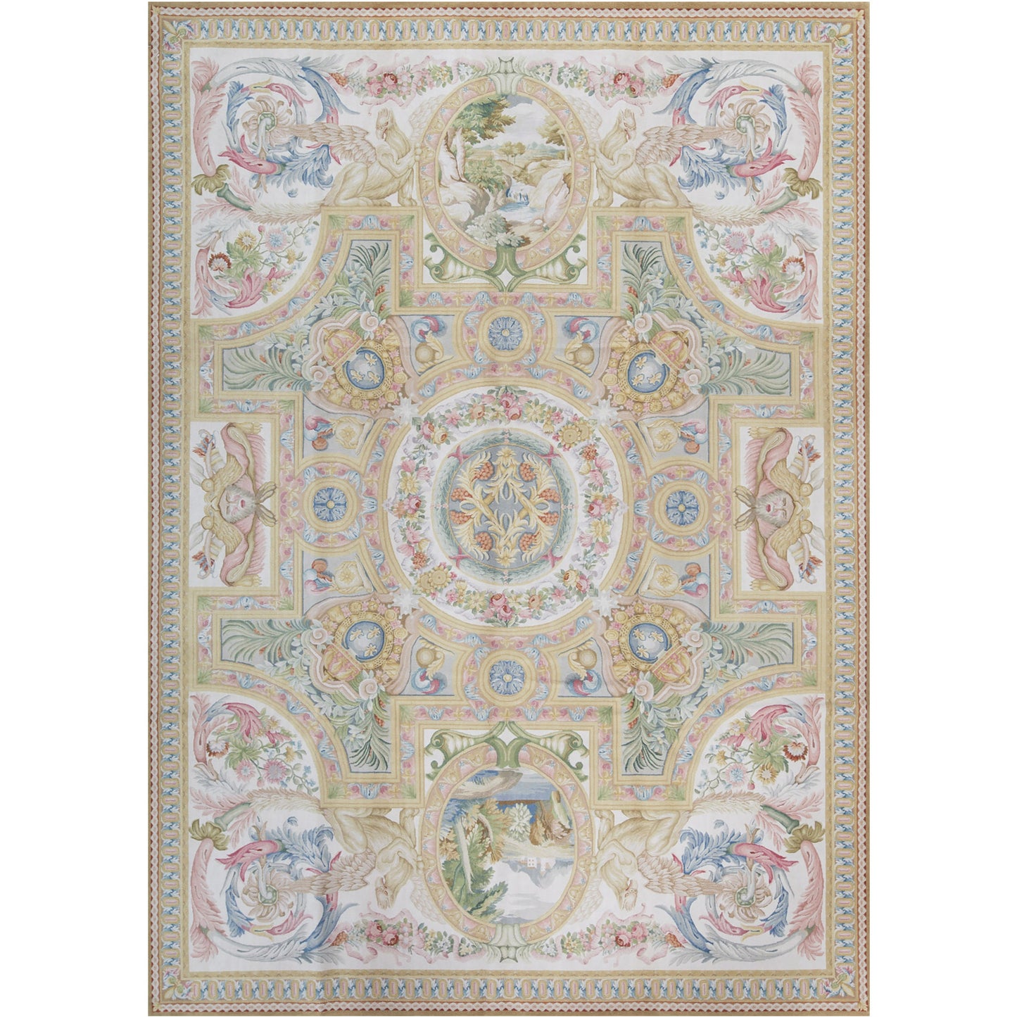 RENAISSANCE SAVONNERIE S179I IVORY / GOLD 10' X 14'