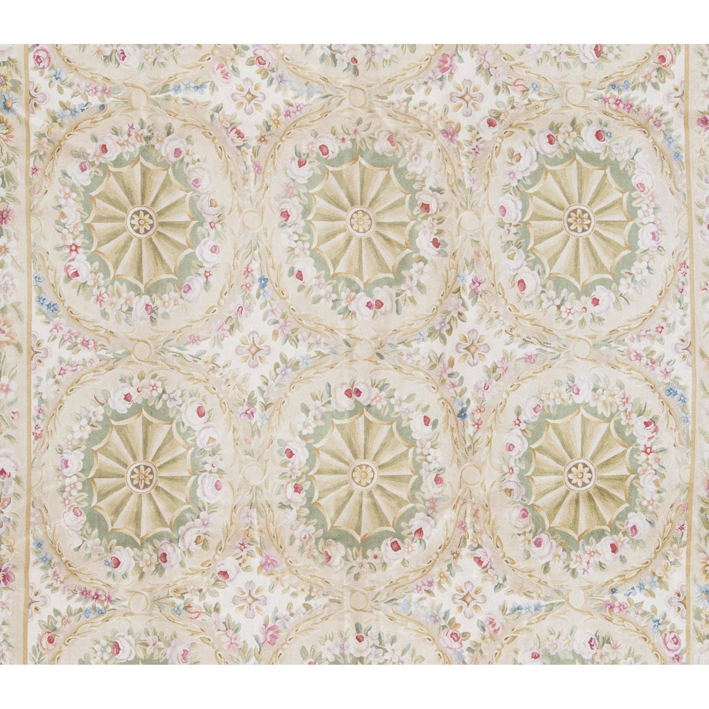 RENAISSANCE SAVONNERIE S158G IVORY / LIGHT-GREEN 9'11" X 14'1"