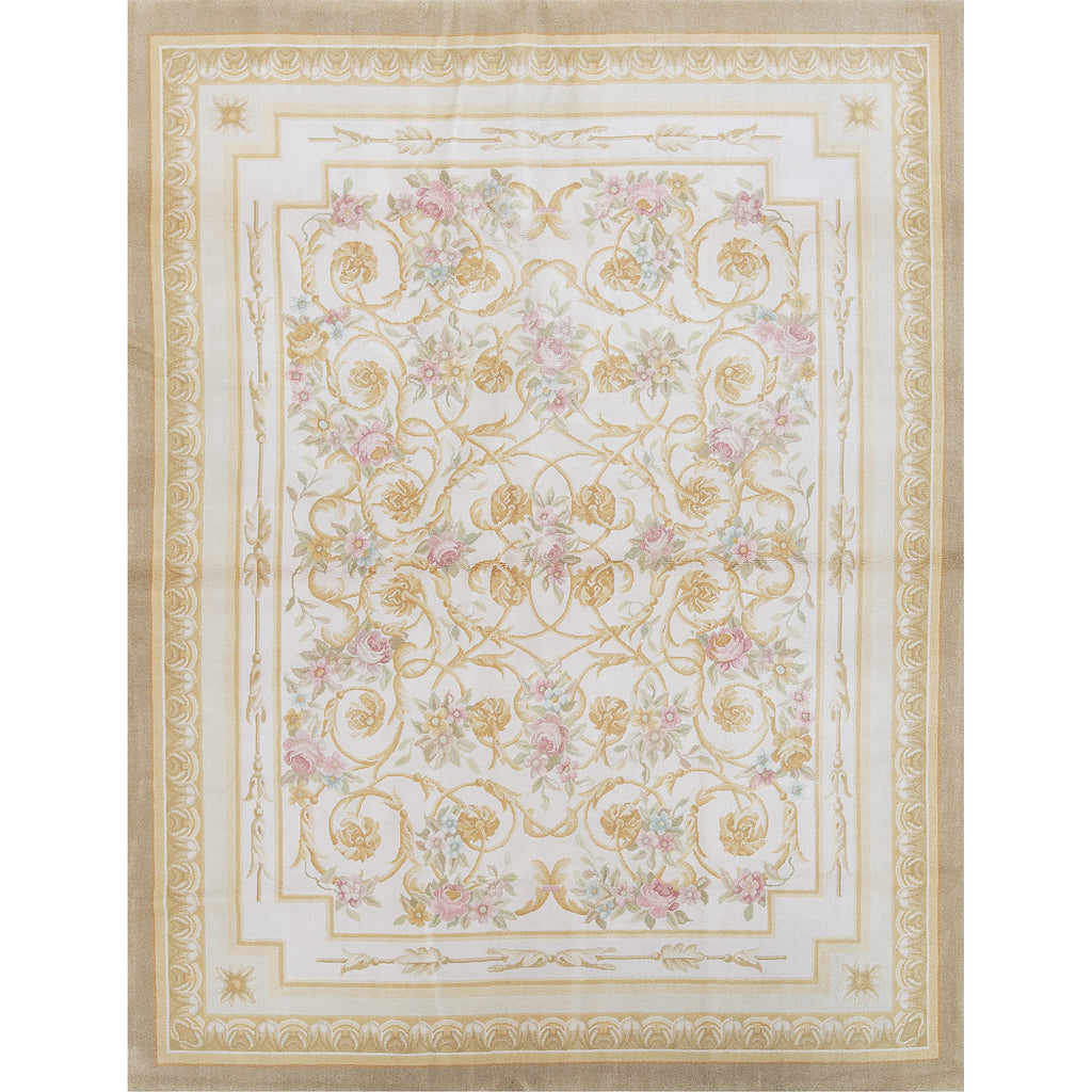 RENAISSANCE SAVONNERIE S-229 IVORY / GOLD 8' X 10'1"