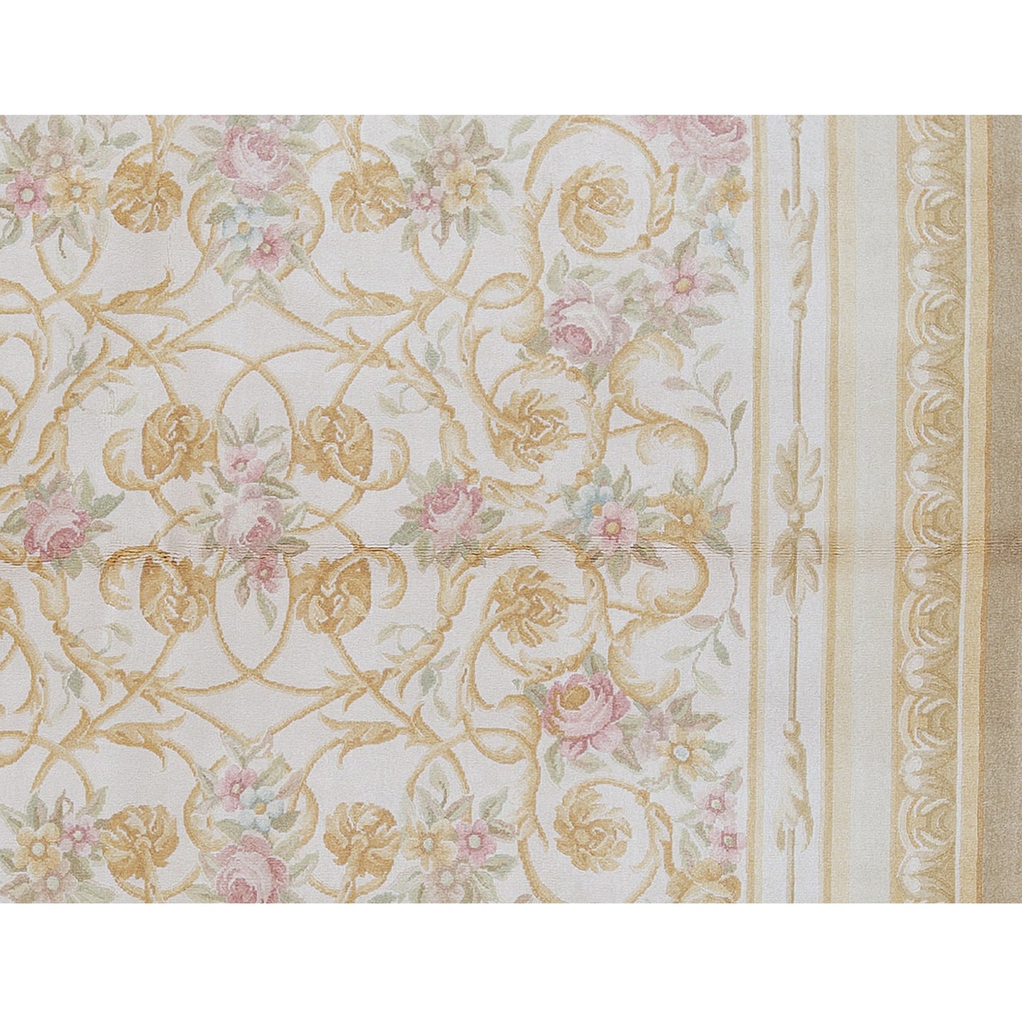 RENAISSANCE SAVONNERIE S-229 IVORY / GOLD 8' X 10'1"