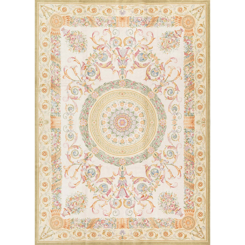 RENAISSANCE SAVONNERIE S170A IVORY / GOLD 10'1" X 14'
