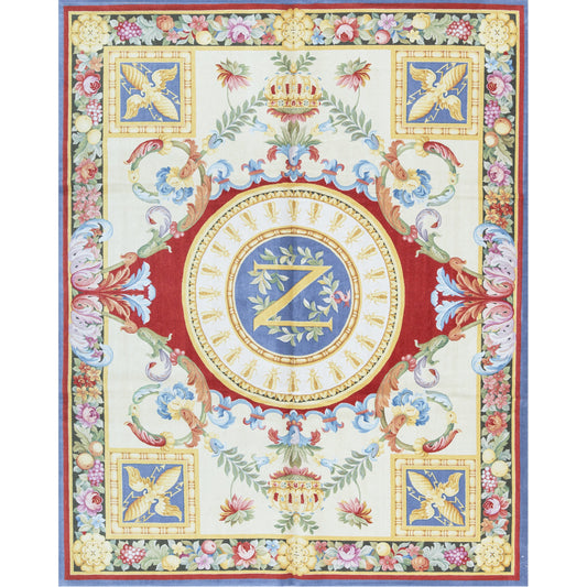 RENAISSANCE SAVONNERIE S-184 IVORY / BLUE 8' X 10'1"