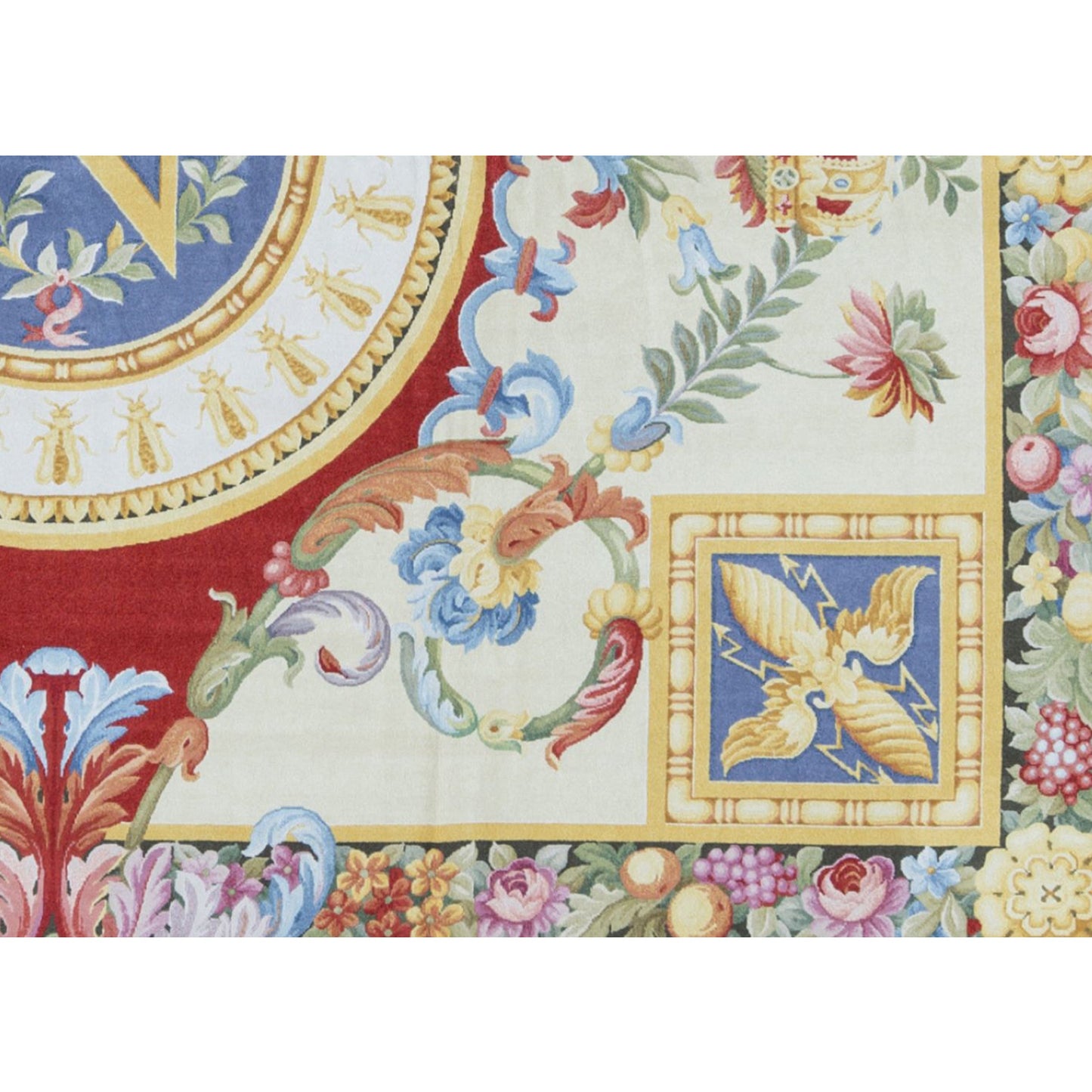 RENAISSANCE SAVONNERIE S-184 IVORY / BLUE 8' X 10'1"