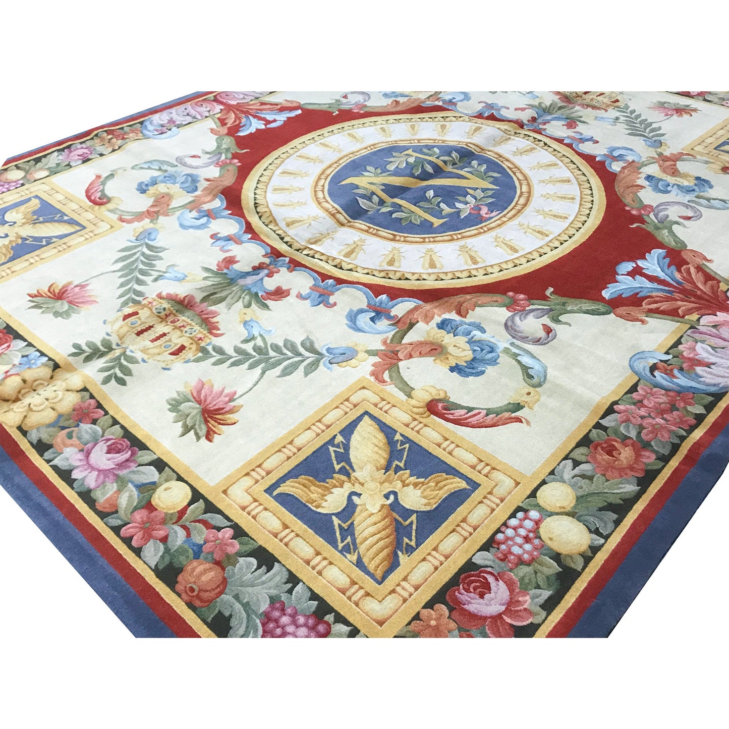 RENAISSANCE SAVONNERIE S-184 IVORY / BLUE 8' X 10'1"