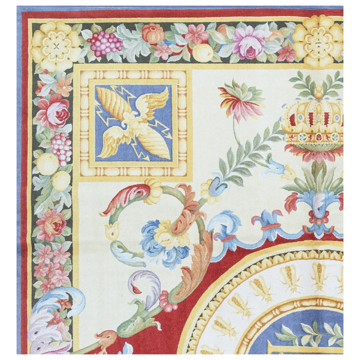 RENAISSANCE SAVONNERIE S-184 IVORY / BLUE 8' X 10'1"