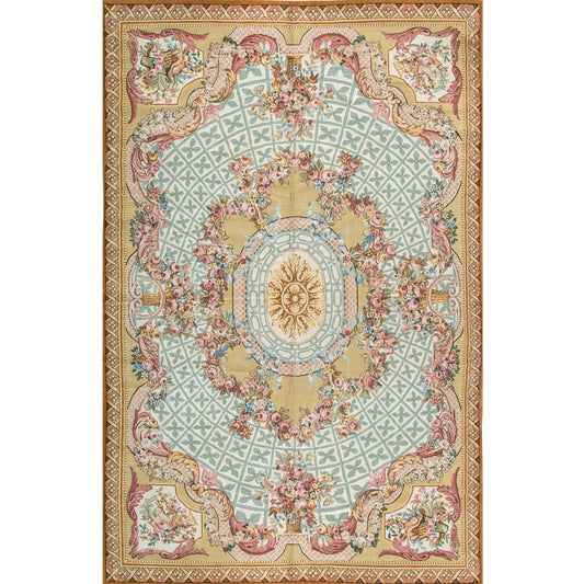 RENAISSANCE SAVONNERIE S-26- IVORY / GOLD 12'7" X 19'11"