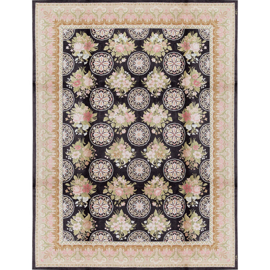 RENAISSANCE SAVONNERIE S178B BLACK / IVORY 9'1" X 12'3"
