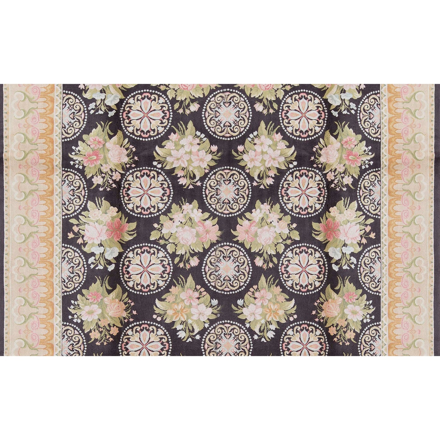 RENAISSANCE SAVONNERIE S178B BLACK / IVORY 9'1" X 12'3"