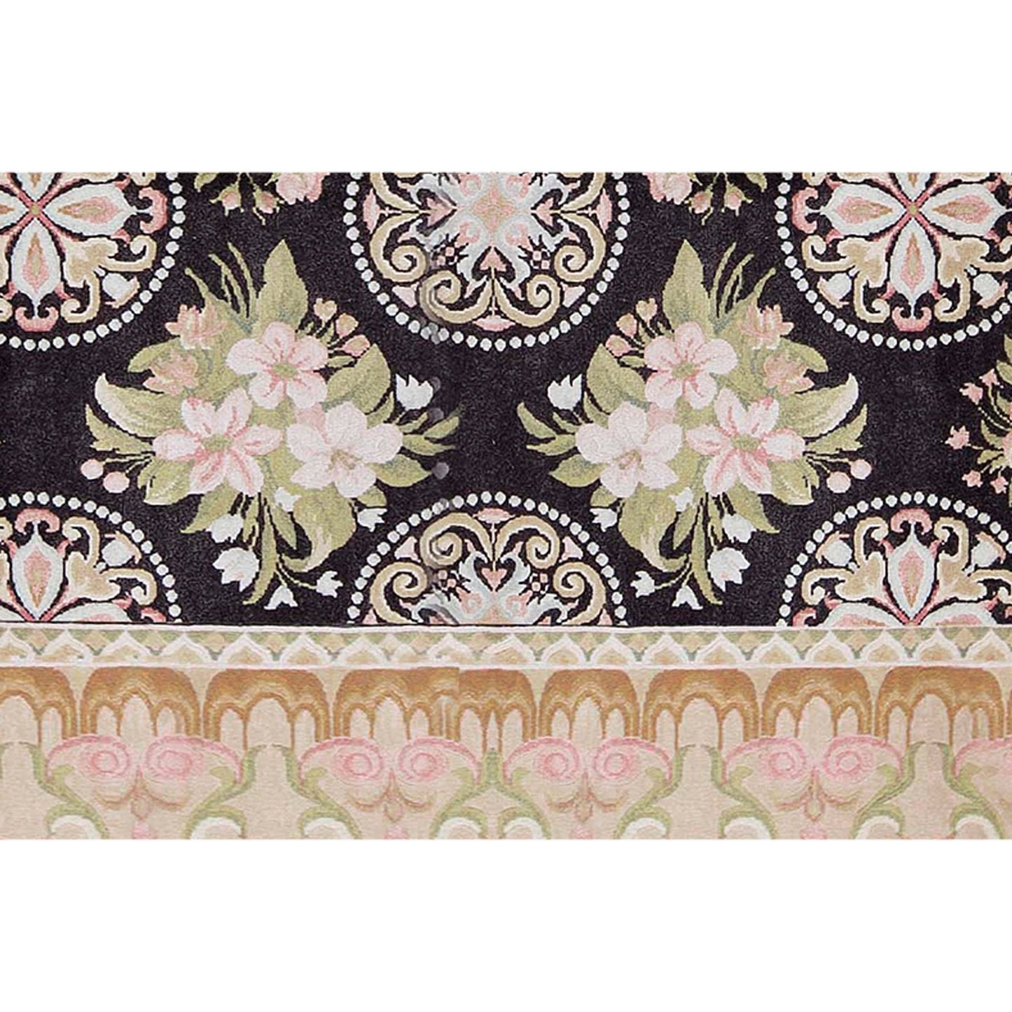 RENAISSANCE SAVONNERIE S178B BLACK / IVORY 9'1" X 12'3"
