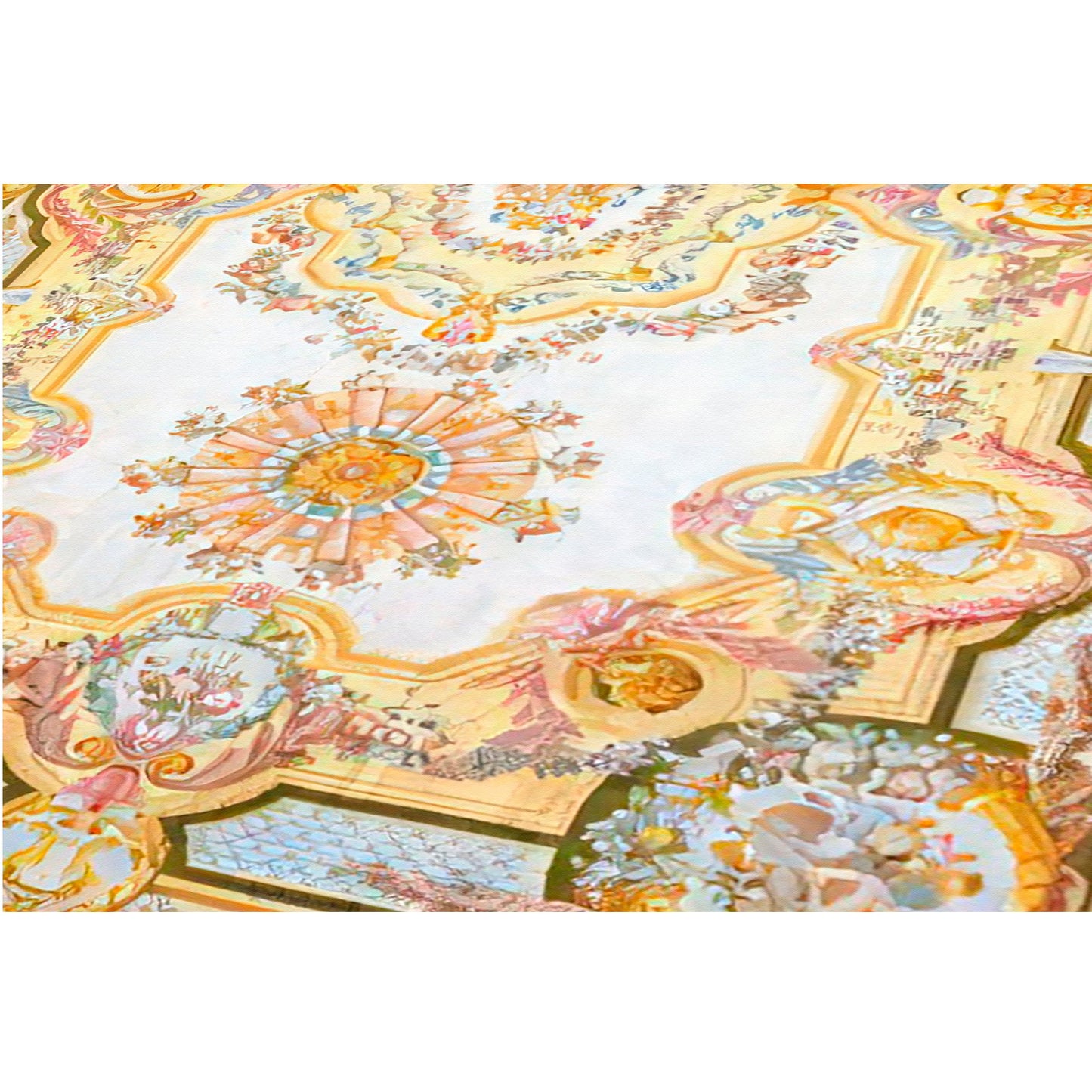 RENAISSANCE SAVONNERIE S-124 IVORY / GREY 12' X 18'1"