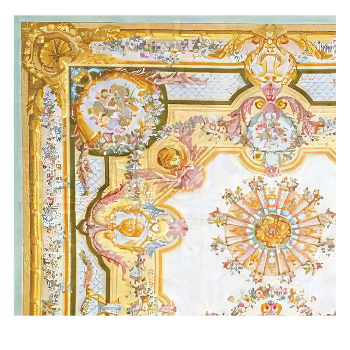 RENAISSANCE SAVONNERIE S-124 IVORY / GREY 12' X 18'1"