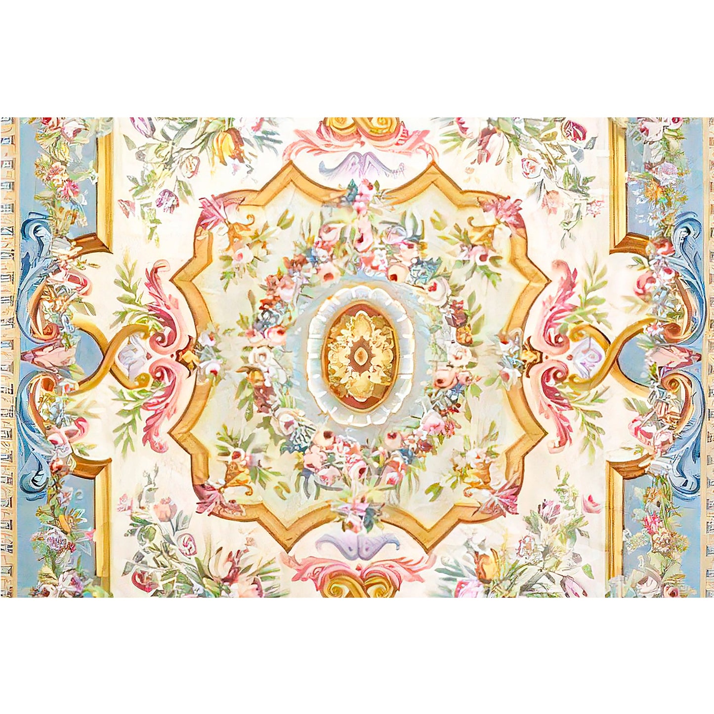 RENAISSANCE SAVONNERIE S-153 IVORY / BLUE 14'1" X 21'10"
