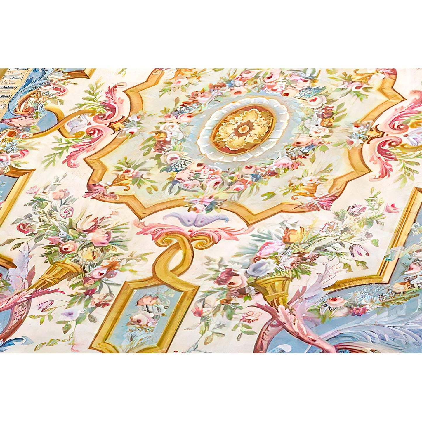 RENAISSANCE SAVONNERIE S-153 IVORY / BLUE 14'1" X 21'10"