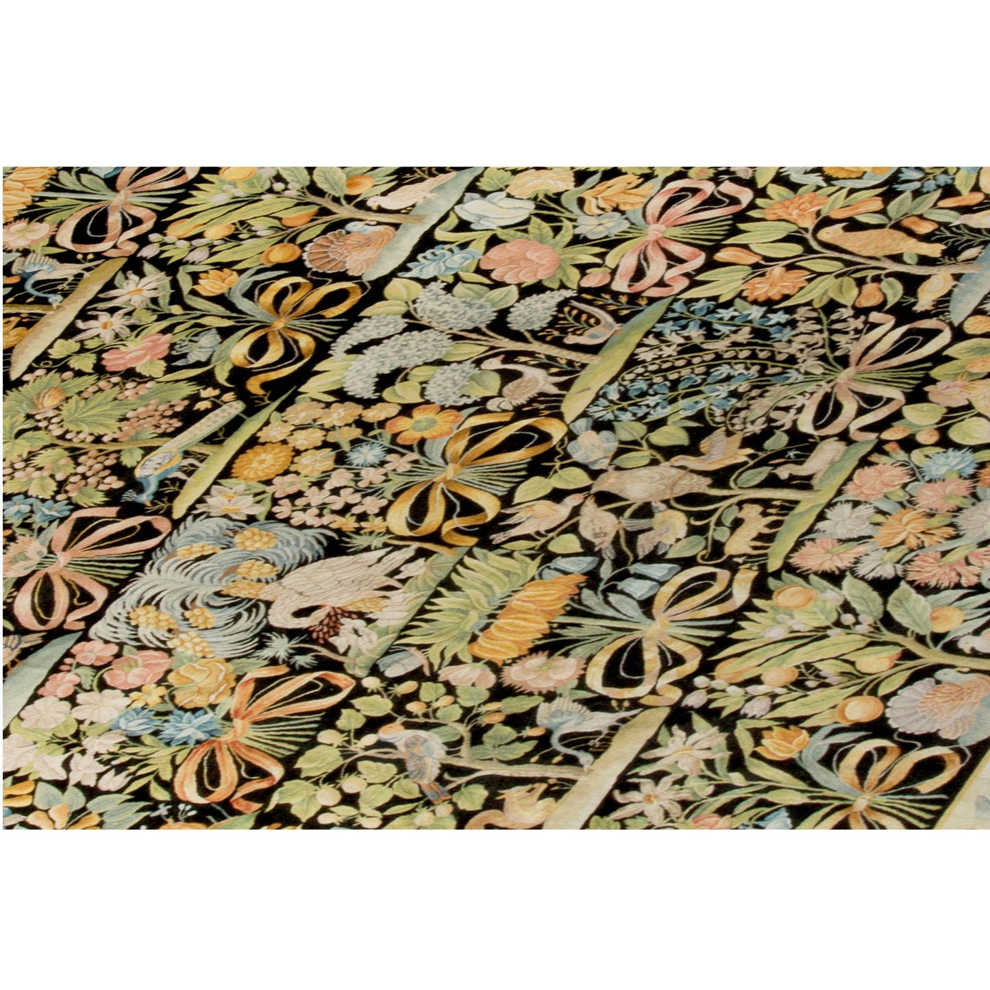 RENAISSANCE SAVONNERIE S-126 MULTI / BLACK 12'4" X 18'5"