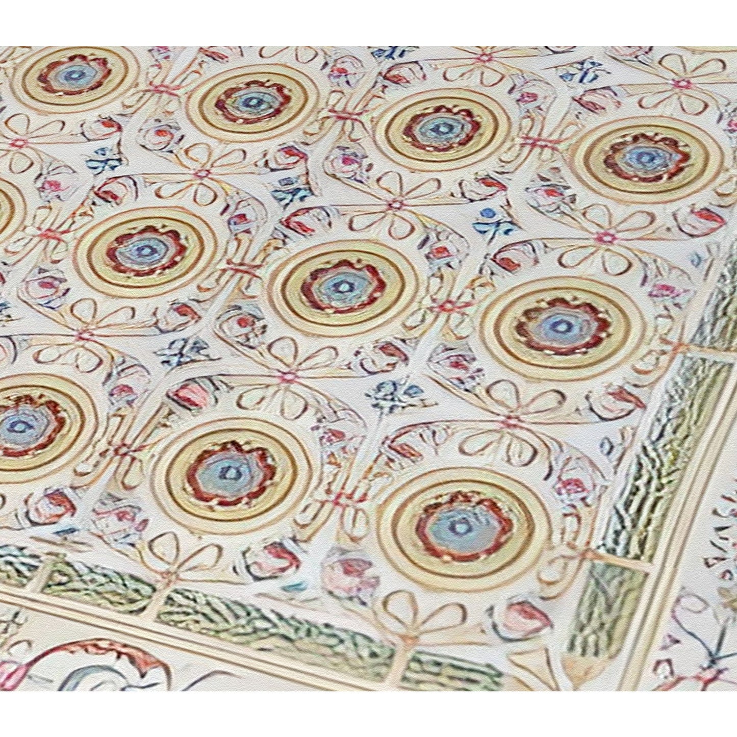 RENAISSANCE SAVONNERIE S-187 IVORY / GREEN 11' X 15'2"