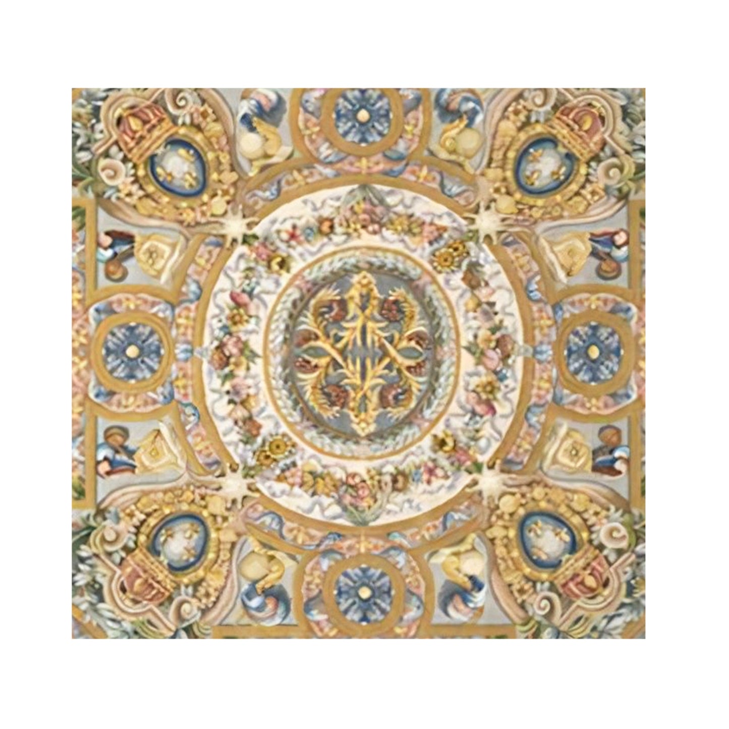 RENAISSANCE SAVONNERIE S-179 BROWN / IVORY 15'5" X 23'5"